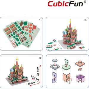 3D puzzle kicsi Boldog Vazul-székesegyház