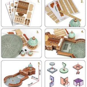 3D puzzle kicsi Szent Péter Bazilika