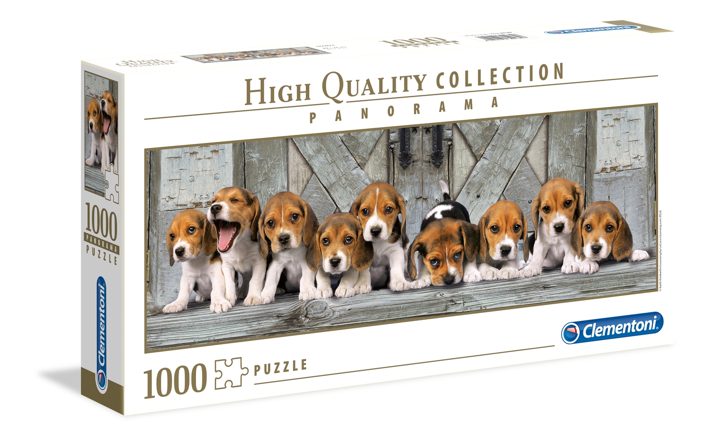 1000 db-os High Quality Collection Panoráma puzzle - Beagle kiskutyák