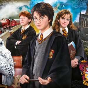 1000 db-os puzzle - Harry Potter - bőröndben