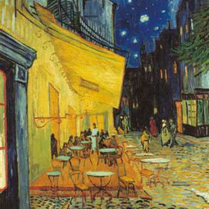 1000 db-os Múzeum Kollekció puzzle négyzet alakú dobozban - Van Gogh - Éjjeli kávézó