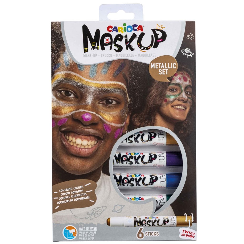 Carioca MaskUp - arcfestő stift metál készlet 6 db-os