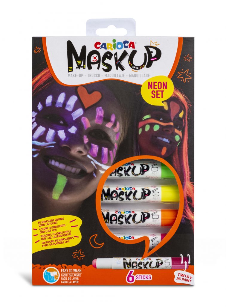 Carioca MaskUp - arcfestő stift neon készlet 6 db-os