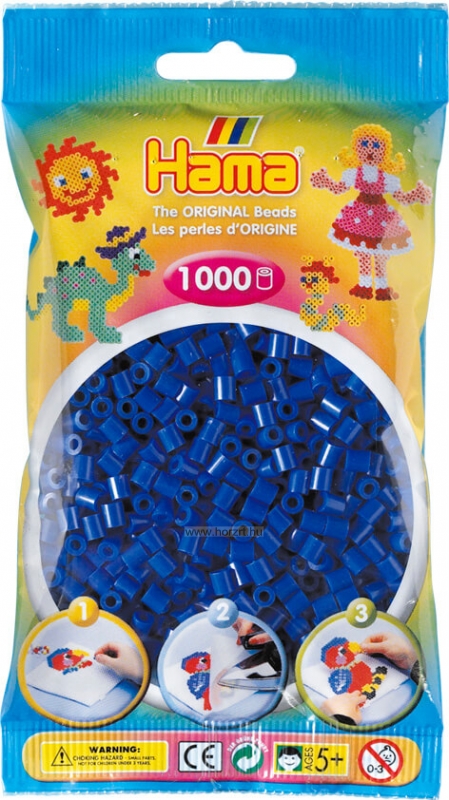 Hama vasalható gyöngy - 1000 db-os kék színű Midi