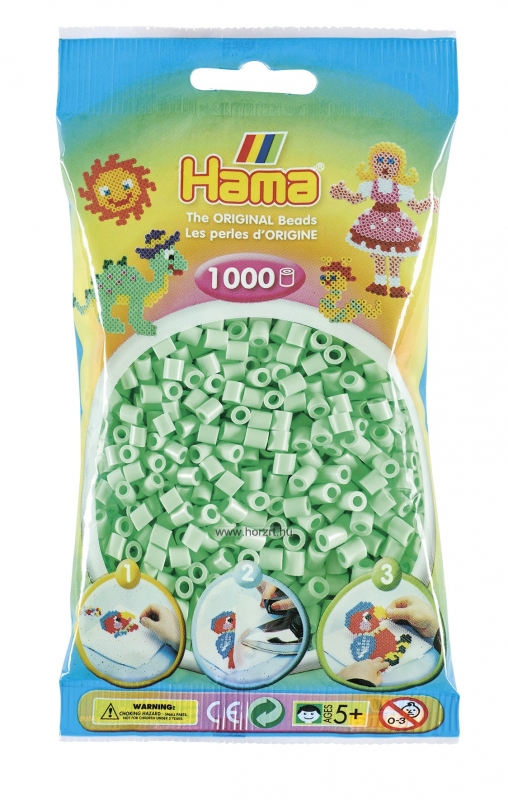 Hama vasalható gyöngy - 1000 db-os pasztell menta Midi