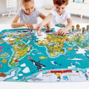 Hape A világ körül puzzle és társasjáték