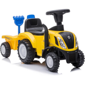 Gyerek traktor utánfutóval, sárga - Buddy Toys